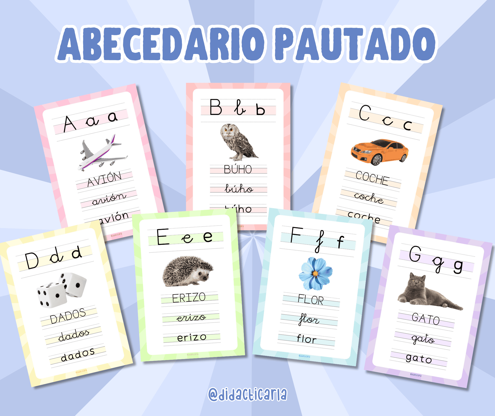 abecedario pautado castellano