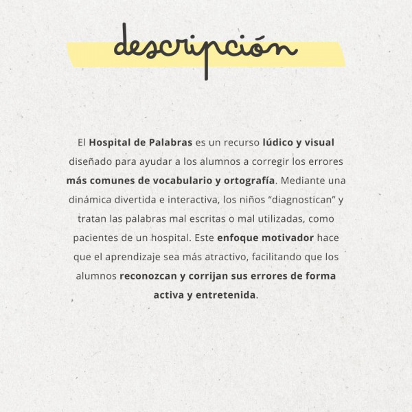 HOSPITAL DE PALABRAS