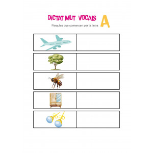 Fitxa dictat mut. Lletra A