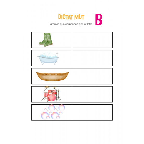 Dictats MUTS de consonants.