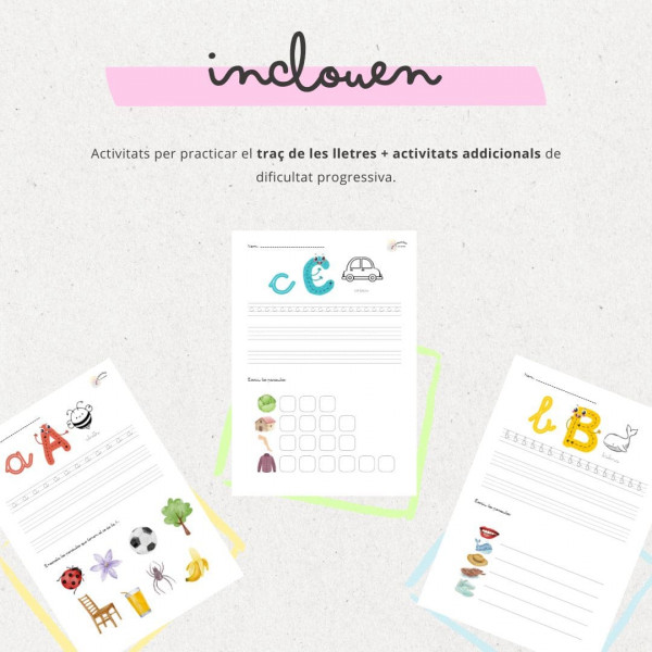 QUADERNET DE TRAÇ: LLETRA DE PAL