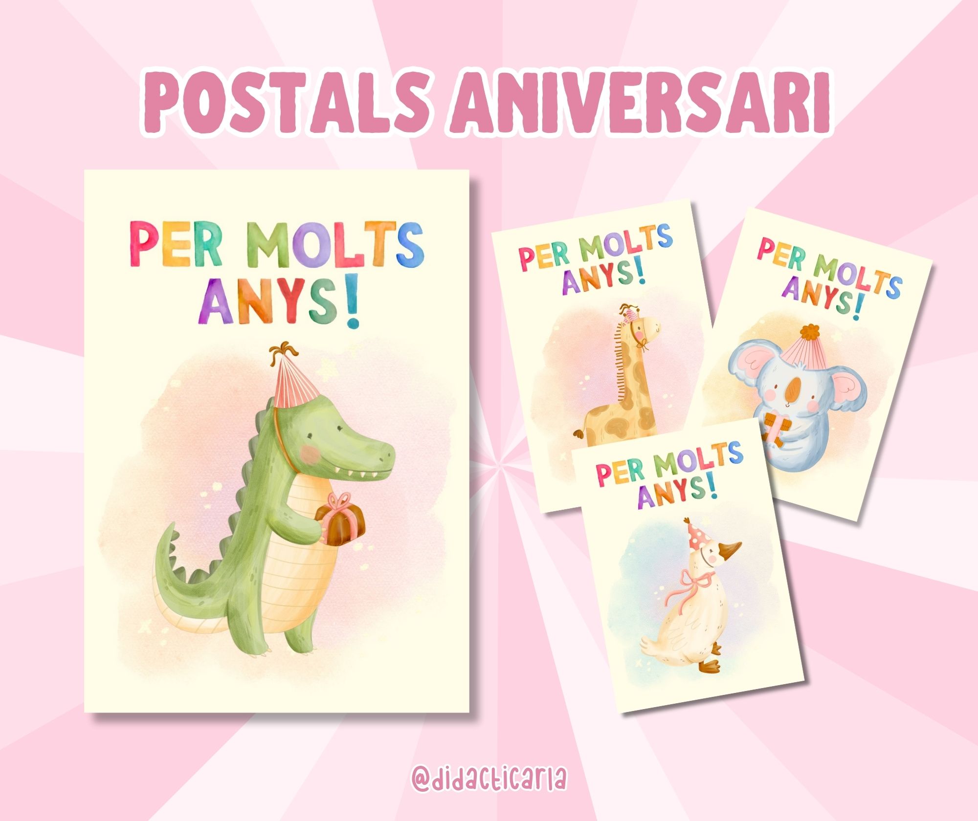 Postals aniversari en català