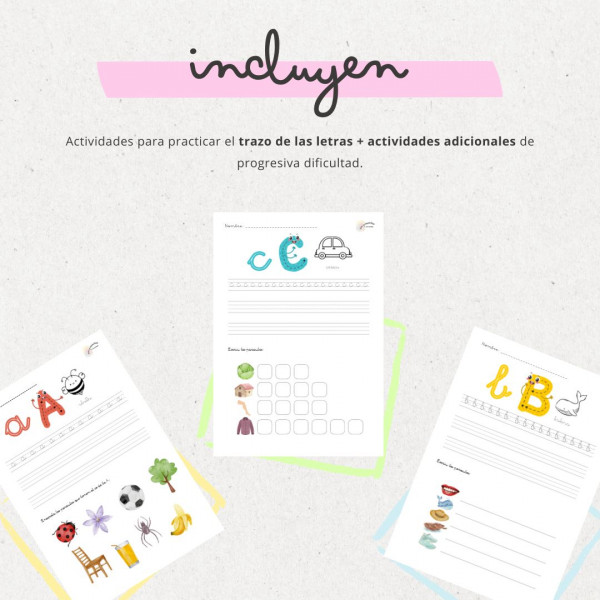 CUADERNILLO DE TRAZO: LETRA IMPRENTA