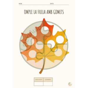 Motricitat fina: gomets de tardor