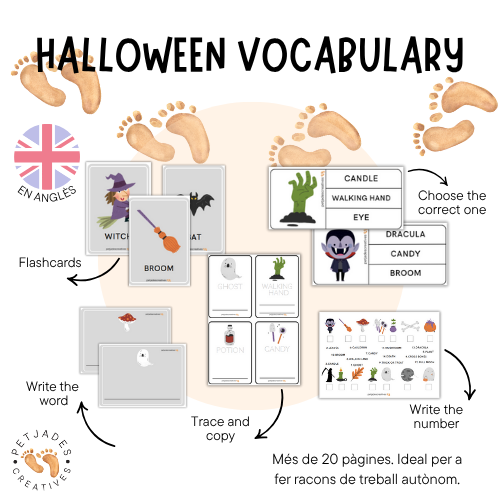 HALLOWEEN VOCABULARY ACTIVITIES - petjadescreatives