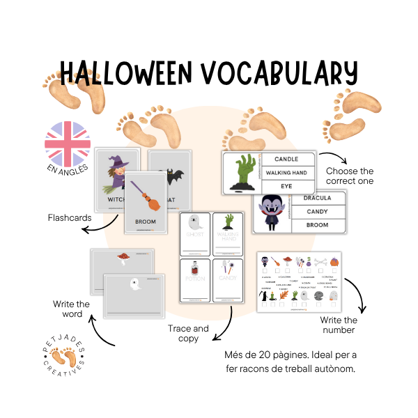 HALLOWEEN VOCABULARY ACTIVITIES - petjadescreatives