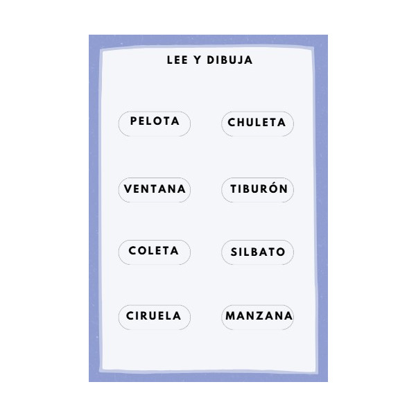 Escribe y lee palabras