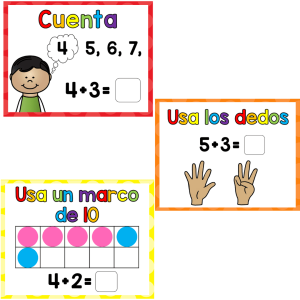 Estrategias para sumas - Pósters