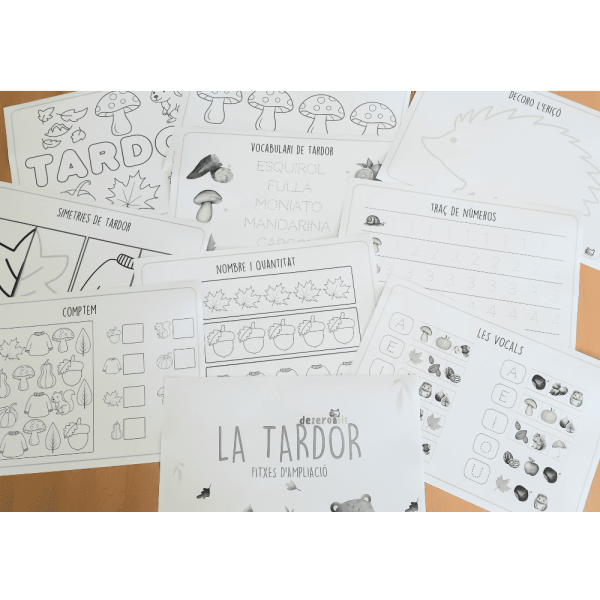 Dossier de la tardor amb 34 pàgines per posar a l'àlbum.