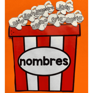 Palomitas gramaticales - Nombre, adjetivo y verbo