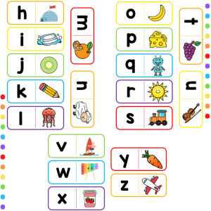Dominó- Letras iniciales