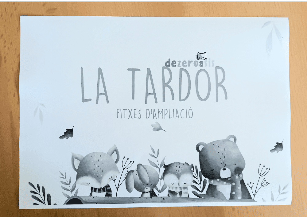 Dossier de la tardor amb 34 pàgines per posar a l'àlbum.