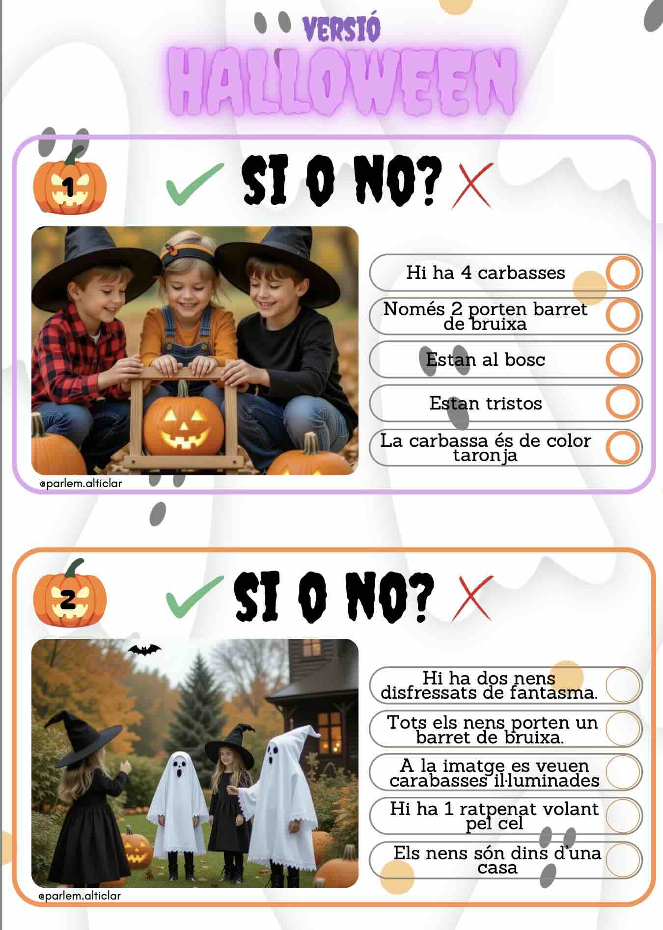 Si o no? Versio Halloween
