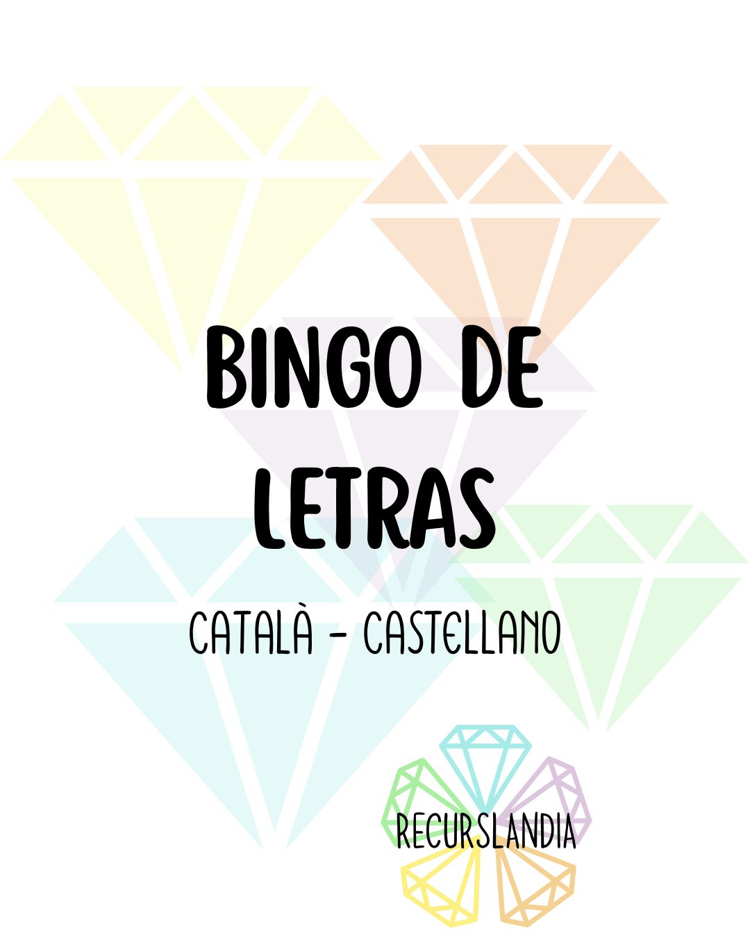 BINGO DE LETRAS