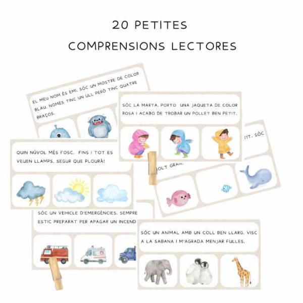 Comprensions lectores cicle incial lletra de pal