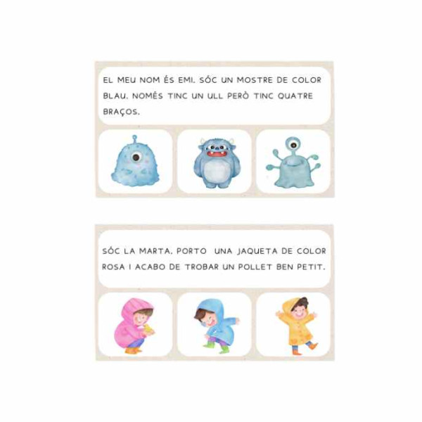 Comprensions lectores cicle incial lletra de pal