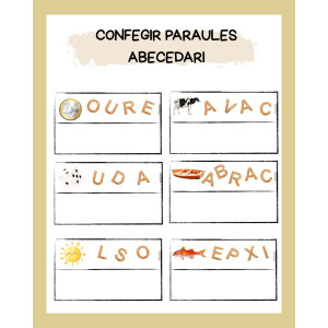 CONFEGIR PARAULES ABECEDARI