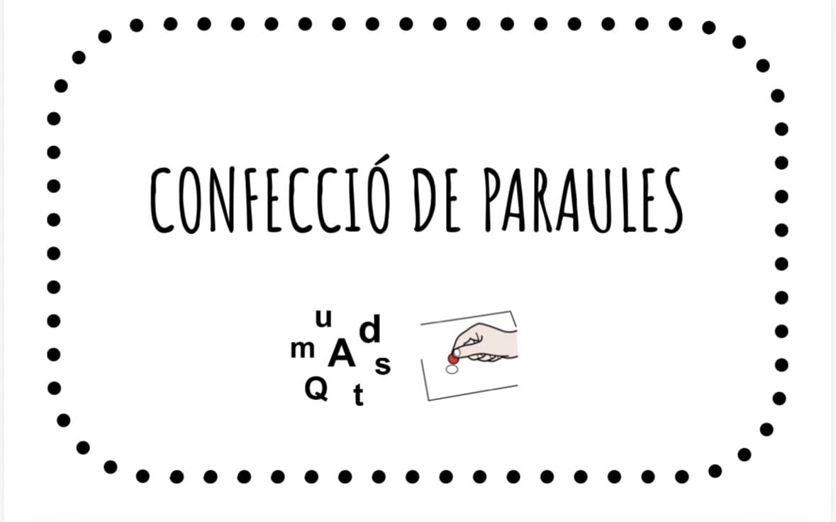 CONFECCIÓ DE PARAULES