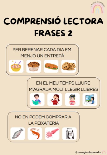 Comprensió lectora frases 2