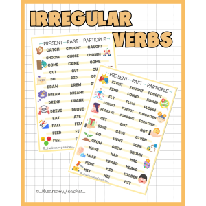 Irregular Verbs List