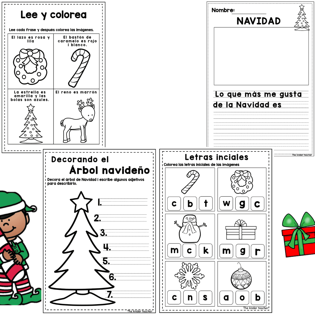 Cuaderno de lengua navideño - Ed. Infantil y Primaria