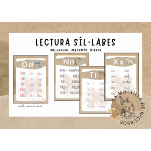 TARGETES - Lectura sil·làbica