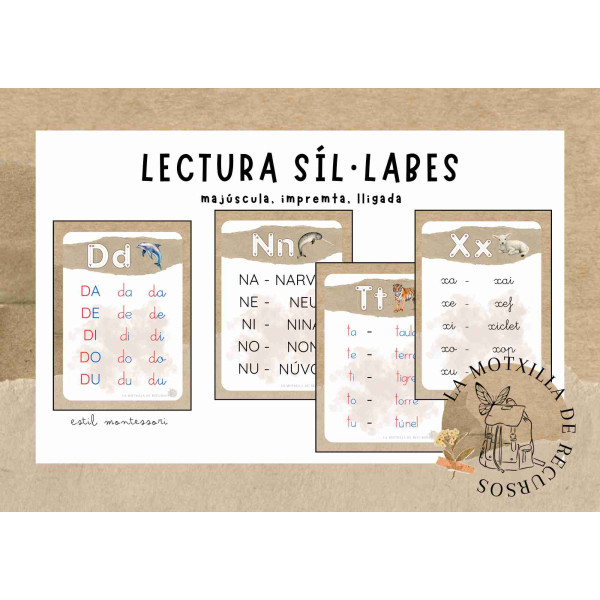 TARGETES - Lectura sil·làbica