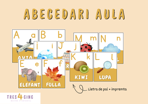 ABECEDARI AULA PAL I IMPREMTA