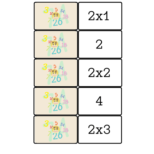 Memory: tablas de multiplicar