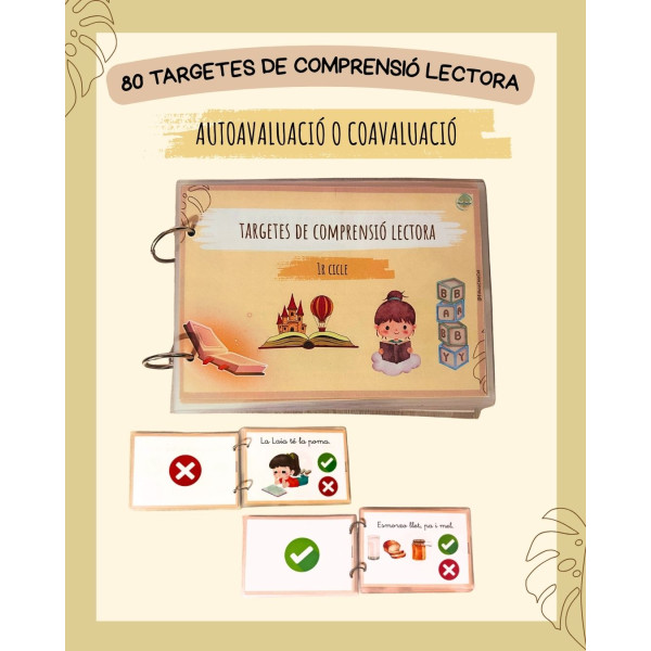 TARGETES DE COMPRENSIÓ LECTORA AUTOAVALUATIVES LLETRA DE PAL