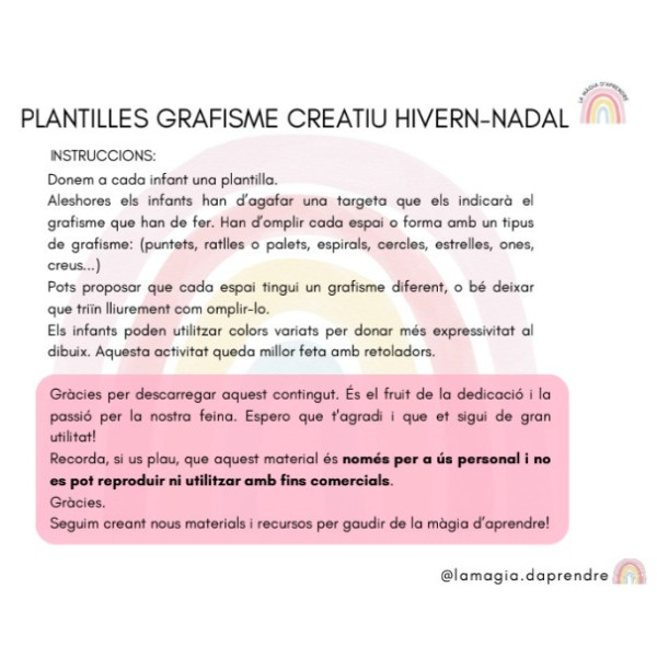 Plantilles grafisme creatiu Nadal i hivern
