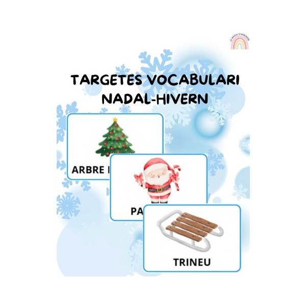 Targetes vocabulari Nadal i hivern