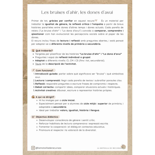 TARGETES - 25N. Les bruixes d'ahir