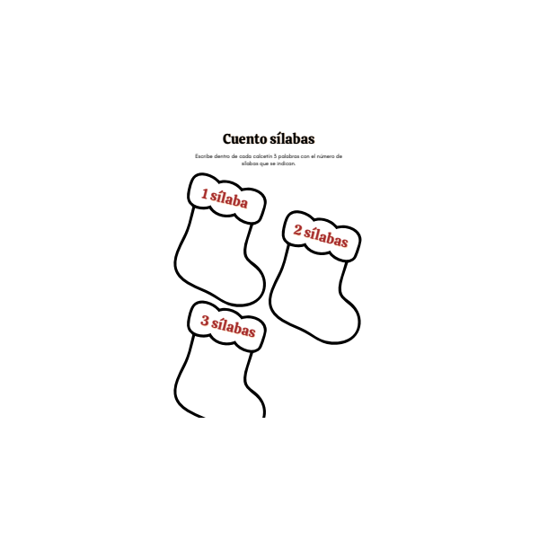 Actividades de lengua de Navidad