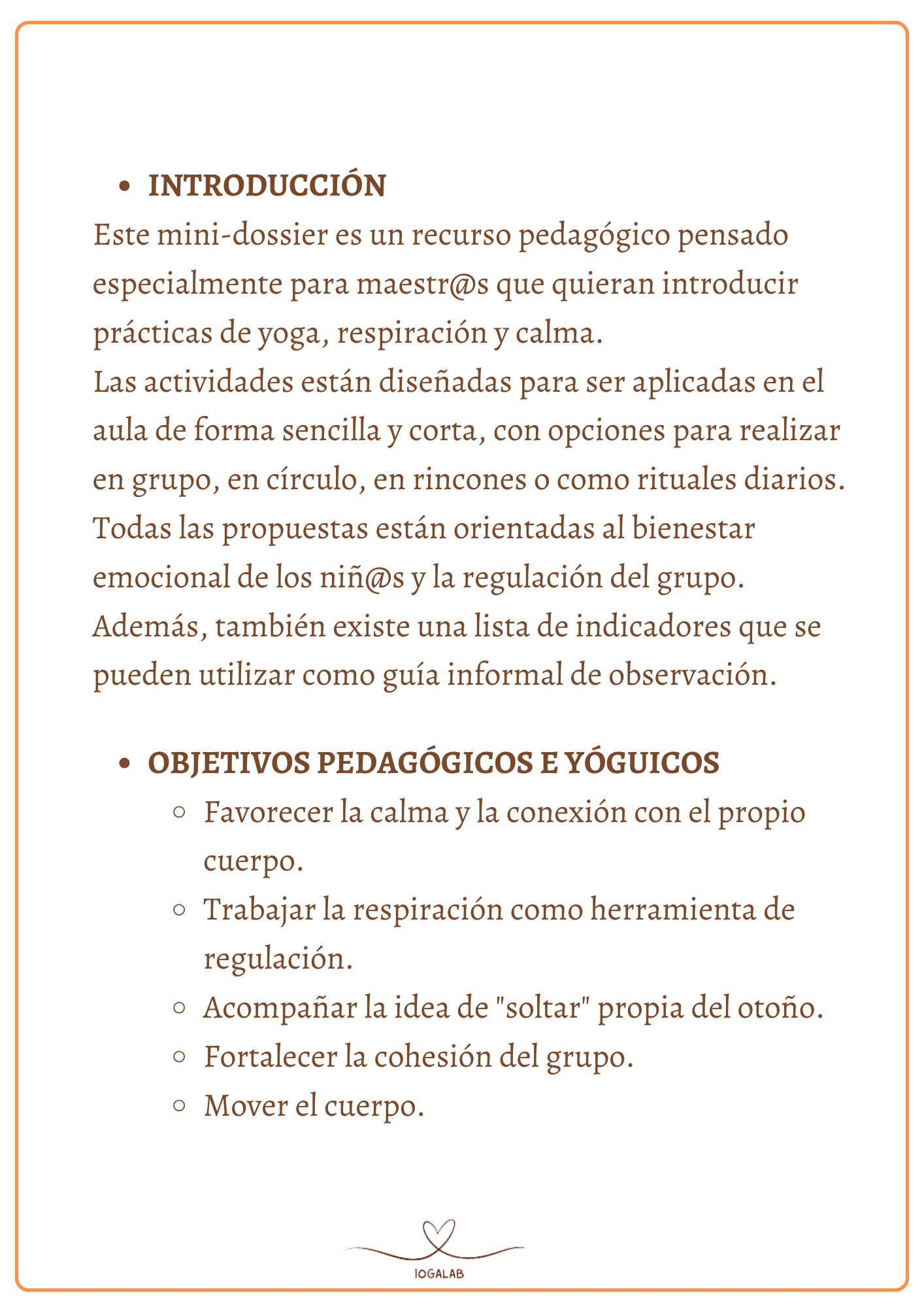 8 PROPUESTAS YÓGUICAS DE OTOÑO PARA EL AULA