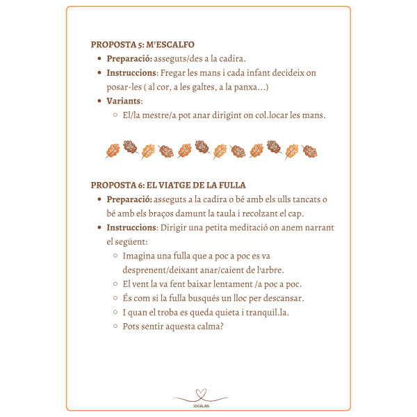 8 PROPOSTES IÒGUIQUES DE TARDOR PER FER A L'AULA