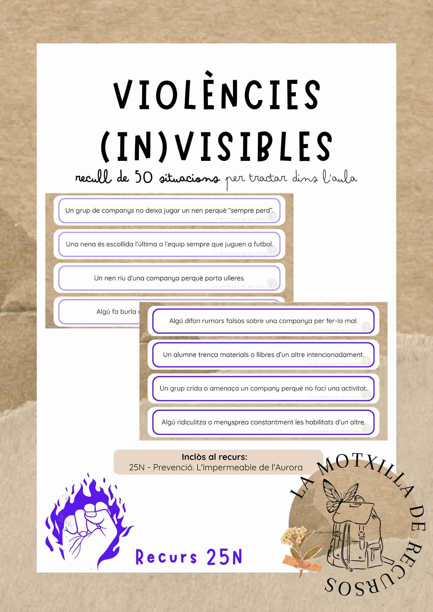 25N - Prevenció. Violències (in)visibles