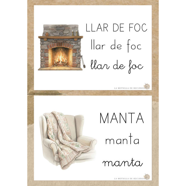 60 TARGETES VOCABULARI - HIVERN