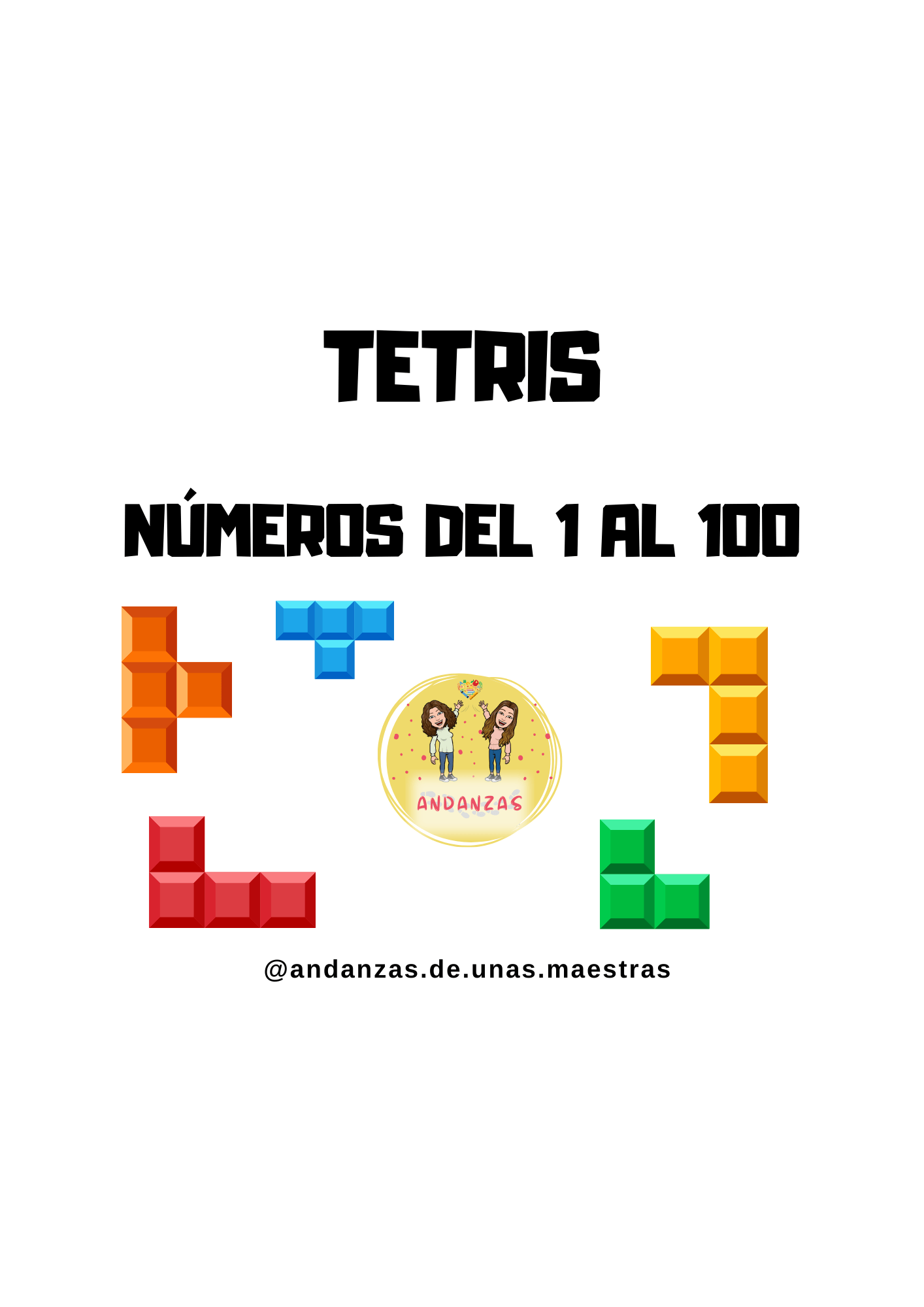 Tetris: números del 1 al 100