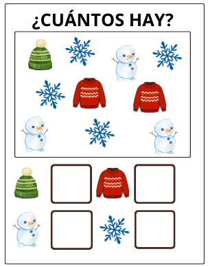 ¿Cuántos hay? Invierno