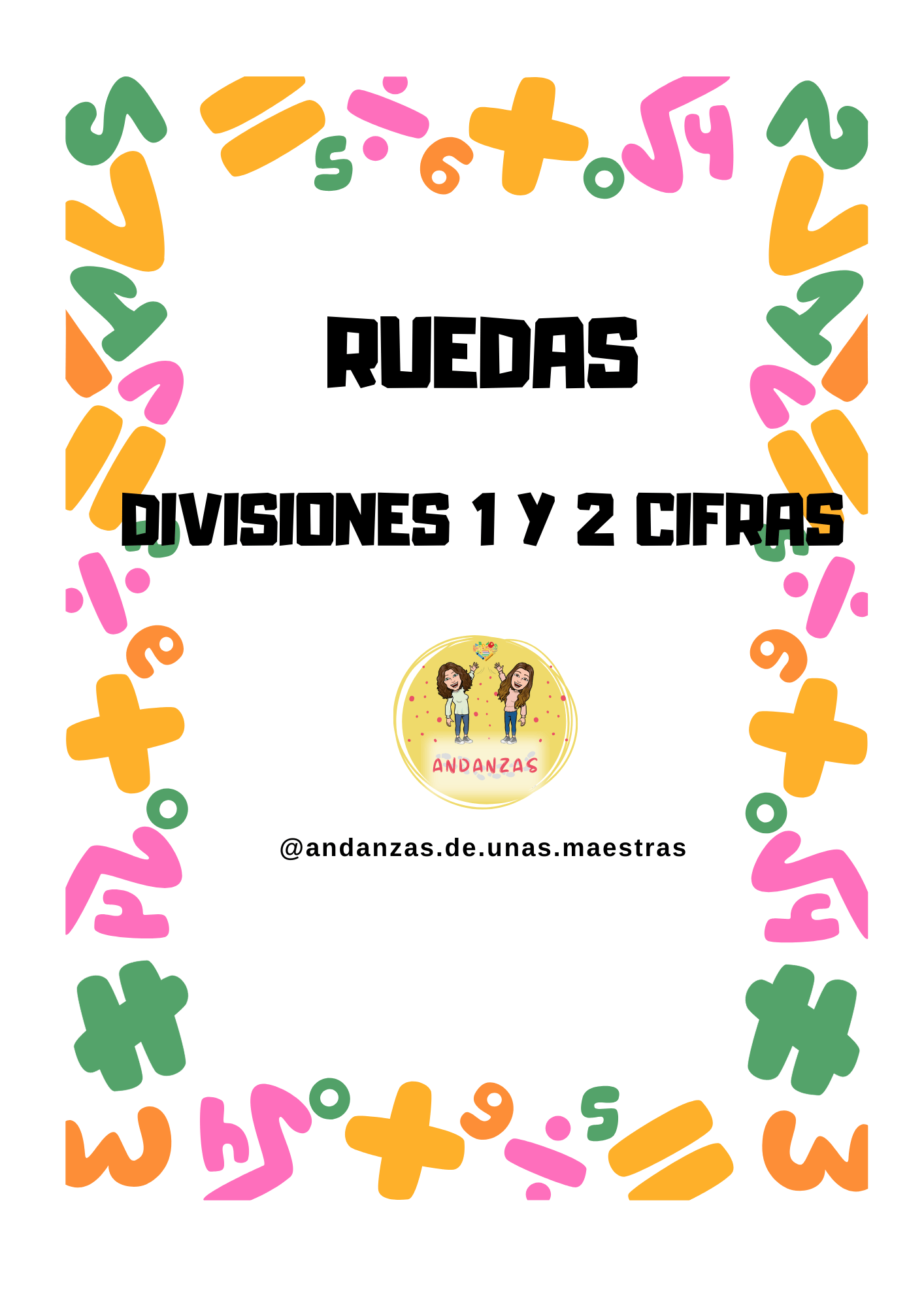 Ruedas de divisiones: 1 y 2 cifras