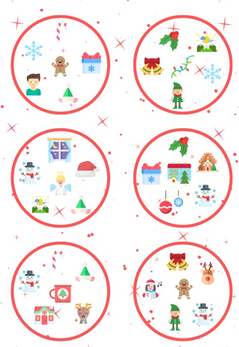 DOBBLE CHRISTMAS, DOBBLE NAVIDAD, DOBBLE NADAL