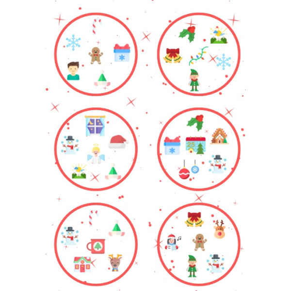 DOBBLE CHRISTMAS, DOBBLE NAVIDAD, DOBBLE NADAL