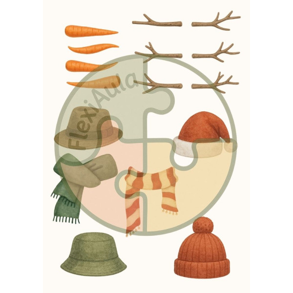 Vesteix el ninot de neu