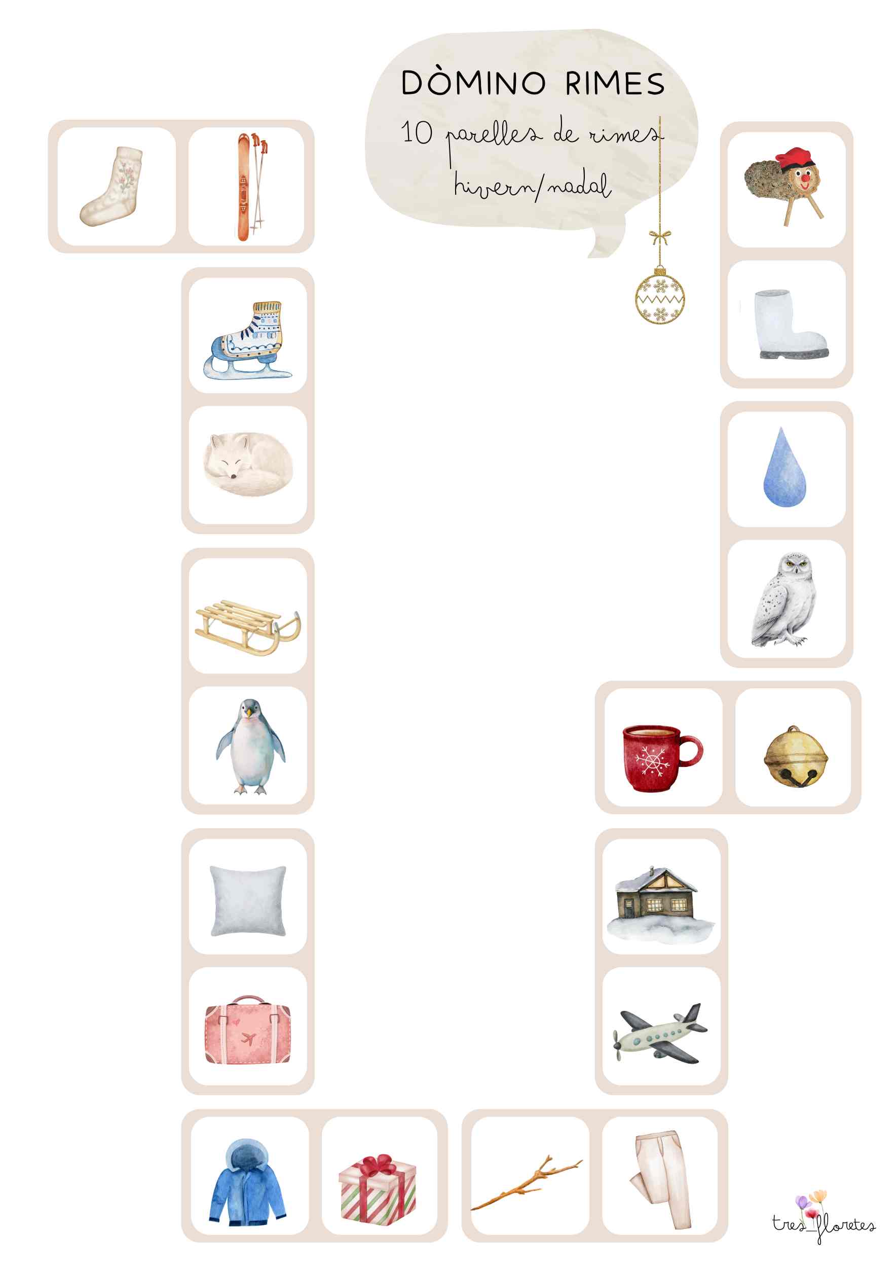 Domino rimes hivern-nadal