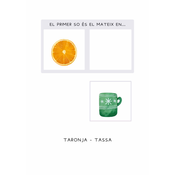 PARELLES SO INICIAL (consciencia fonològica) HIVERN