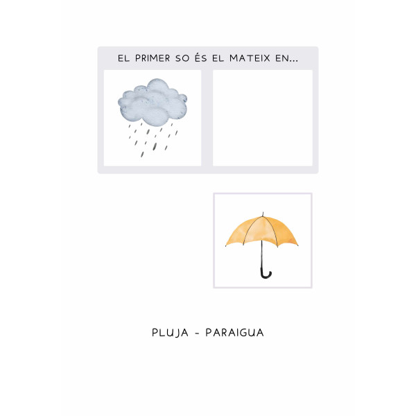 PARELLES SO INICIAL (consciencia fonològica) HIVERN