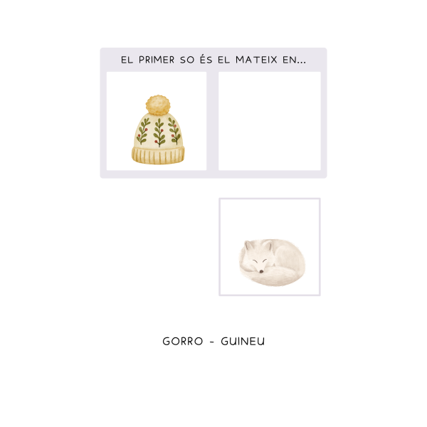 PARELLES SO INICIAL (consciencia fonològica) HIVERN