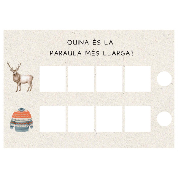 QUINA ÉS LA PARAULA MÉS LLARGA ? (HIVERN)