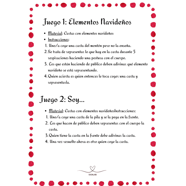 8 JUEGOS YÓGUICOS NAVIDEÑOS